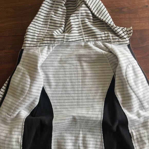 Lululemon Scuba full-zip hoodie Size 4 Stripe Striped - Picture 4 of 5